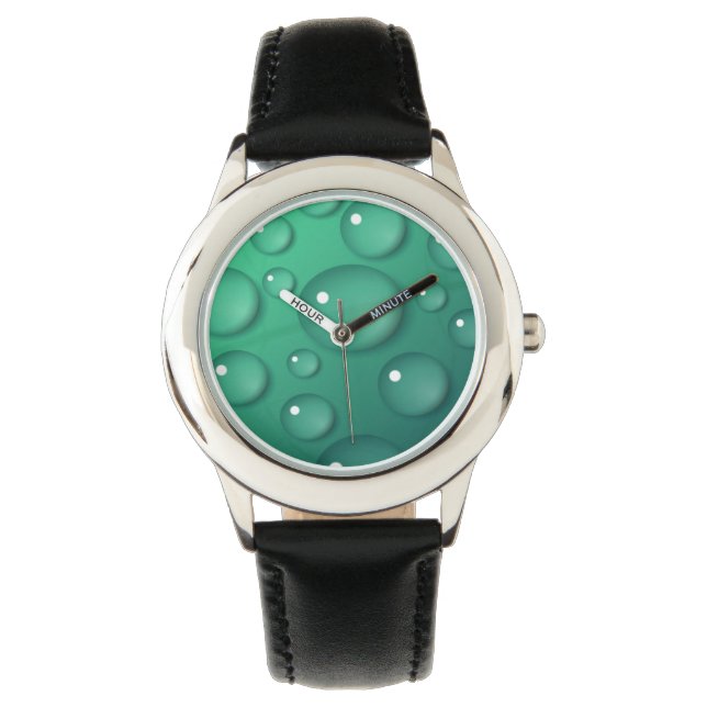Blauwgroen regendruif horloge (Voorkant)