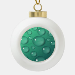 Blauwgroen regendruif keramische bal ornament