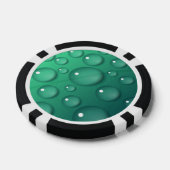 Blauwgroen regendruif pokerchips (Enkel)