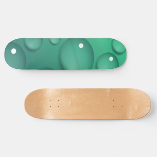 Blauwgroen regendruif skateboard (Horizontaal)