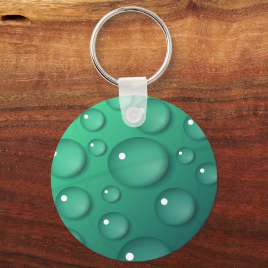 Blauwgroen regendruif sleutelhanger (Achterkant)