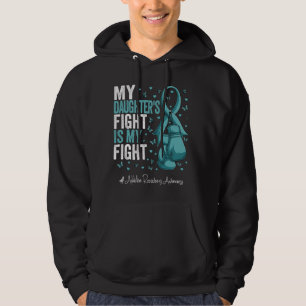 Blauwgroen Ribbon Dochterverslaving Herstel Bewust Hoodie