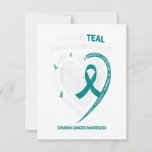 Blauwgroen Ribbon Ovarian Cancer Awareness Giften Kaart<br><div class="desc">Gift for Granddochter: Ik zal altijd bij je zijn,  vergeet nooit hoeveel ik van je hou.Ideaal geschenk voor je grootdochter. voor afstuderen,  verjaardag,  reizen,  bruiloft,  herkenning,  implementatie,  reünie,  Kerstmis,  Hanukkah of een speciale gelegenheid.</div>