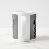 Blauwgroen Ribbon Support Awareness Grote Koffiekop (Achterkant)