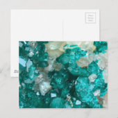 Blauwgroen Rock Snoep Quartz Briefkaart (Voorkant / Achterkant)
