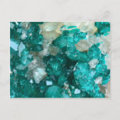 Blauwgroen Rock Snoep Quartz Briefkaart (Voorkant)