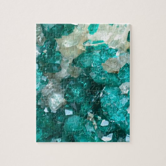 Blauwgroen Rock Snoep Quartz Legpuzzel (Verticaal)