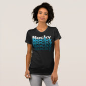 Blauwgroen Rockys T-shirt (Voorkant volledig)