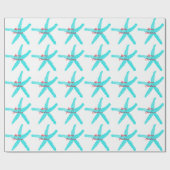 Blauwgroen rode vlek met kerst cadeaupapier (Vlak)