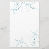 Blauwgroen rondjes briefpapier (Voorkant)