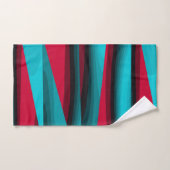 Blauwgroen-rood Abstract Bad Handdoek (Handdoek)
