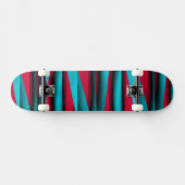 Blauwgroen-rood Abstract Persoonlijk Skateboard (Horizontaal)