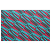 Blauwgroen-rood Abstract Stof (Fat Quarter)