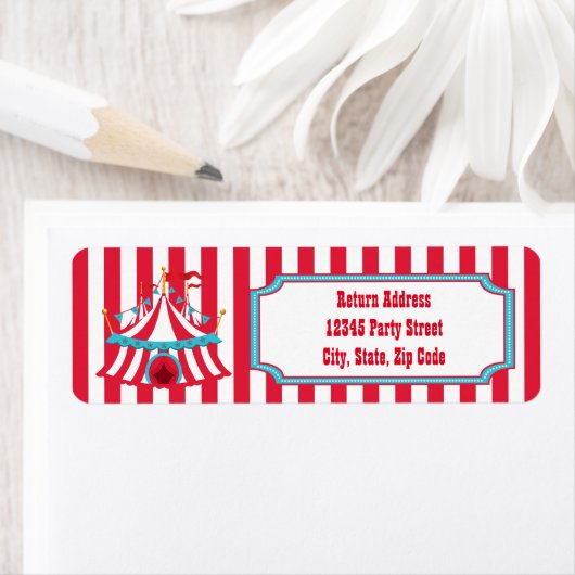 Blauwgroen & Rood  Circus of Carnaval Labels (Insitu)