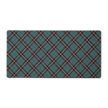 Blauwgroen Rood Plaid Bold Pattern Tartan Gaming