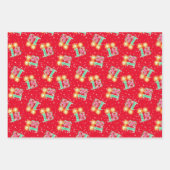 Blauwgroen, rood, roze 18e Birthday Wrapping Paper (Voorkant)