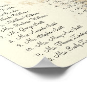 Blauwgroen Rood Wedding Lovebird Seating Chart 12  Poster (Hoek)