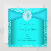 Blauwgroen Roos Blauwgroen blauw alle keren Kaart (Achterkant)