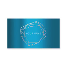 Blauwgroen Roos Geometrische minimalistisch Lijst