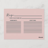 Blauwgroen & Roos Goudfolie Vrijgezellenfeest Rece Briefkaart (Achterkant)