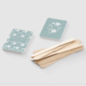 Blauwgroen Roos Weddenschap voor handhand Handwaaier (Niet-gemonteerd)