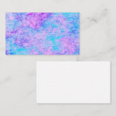 Blauwgroen Roze Abstract Visitekaartje (Voorkant / Achterkant)