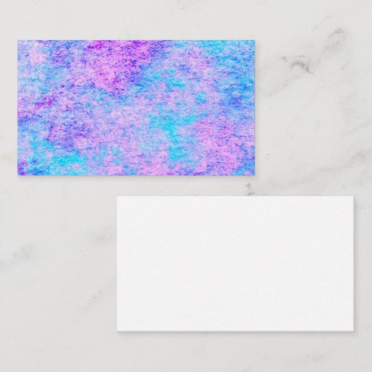 Blauwgroen Roze Abstract Visitekaartje (Voorkant / Achterkant)
