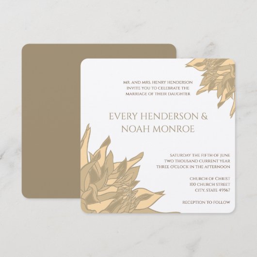 Blauwgroen roze bijenwas Geel koraal Kaart (Voorkant / Achterkant)