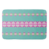 Blauwgroen Roze en Groene Patterned Mat (Voorkant)