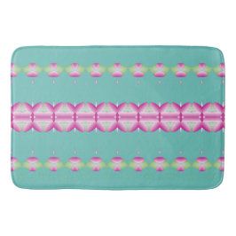 Blauwgroen Roze en Groene Patterned Mat