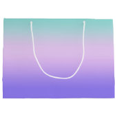 Blauwgroen roze en Paarse Gradient Sweet 16 Groot Cadeauzakje (Achterkant)