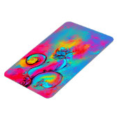 BLAUWGROEN, roze gele paars Magneet (Linkerzijde)