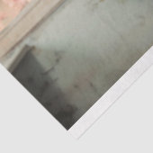 Blauwgroen & Roze Portretkunst, Elegante Dame Zitt Tissuepapier (Detail)