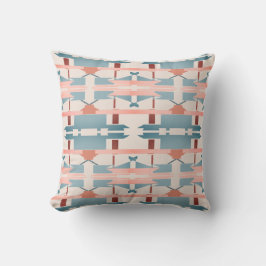 Blauwgroen Roze Roest Beige Zuidwest Look Grote Mo Kussen