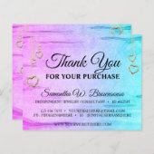 Blauwgroen Roze Wooden Textured Heart Hartelijk da (Voorkant / Achterkant)