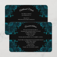 Blauwgroen Rozen Black Gothic Wedding
