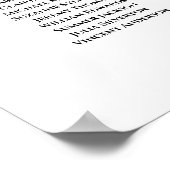 Blauwgroen Rozen Elegant 9 tafel bruiloft zitgrafi Poster (Hoek)