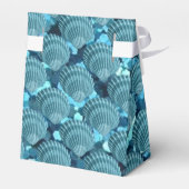 Blauwgroen rugleuning met buigtang bedankdoosjes (Achterkant)