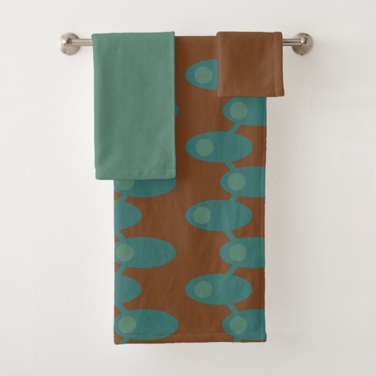 Blauwgroen ruimtevaartuigen bad handdoek (Insitu)