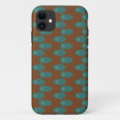 Blauwgroen ruimtevaartuigen Case-Mate iPhone case (Achterkant)