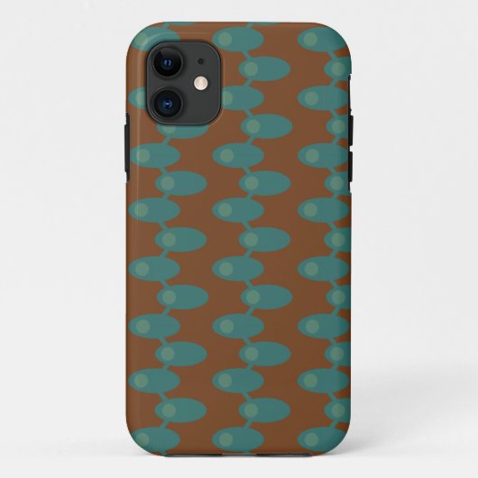 Blauwgroen ruimtevaartuigen Case-Mate iPhone case (Achterkant)