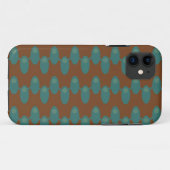 Blauwgroen ruimtevaartuigen Case-Mate iPhone case (Achterkant (horizontaal))