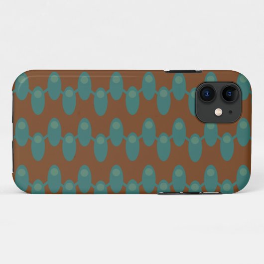 Blauwgroen ruimtevaartuigen Case-Mate iPhone case (Achterkant (horizontaal))