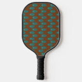 Blauwgroen ruimtevaartuigen pickleball paddle (Achterkant)