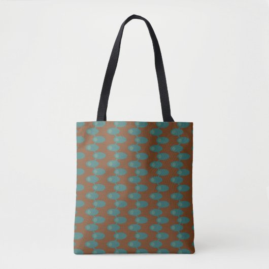 Blauwgroen ruimtevaartuigen tote bag (Voorkant)