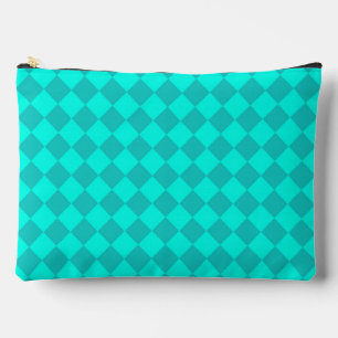 Blauwgroen ruitpatroon van Checker Etui