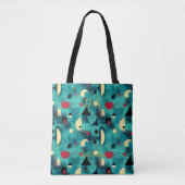 Blauwgroen Rust Abstract – Modern in Blauwgroen, G Tote Bag (Voorkant)