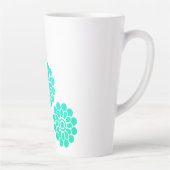 Blauwgroen rust latte mok (Rechts)