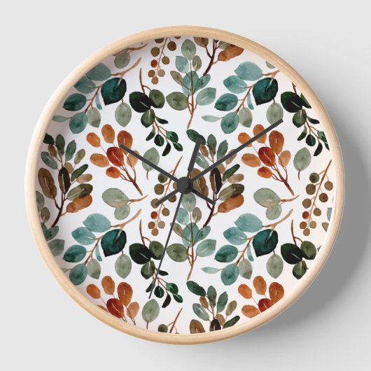 Blauwgroen Rust Sage Green Brown Leaves Autumn (Voorkant)