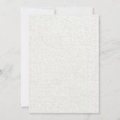 Blauwgroen Rustic Burlap Mason Jar Wedding Invitat Kaart (Achterkant)